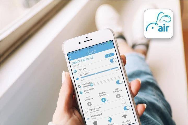 MinusA2's light sensor automatically cuts back on light pollution by defaulting to low-energy, dimmed sleep lighting when the room darkens.