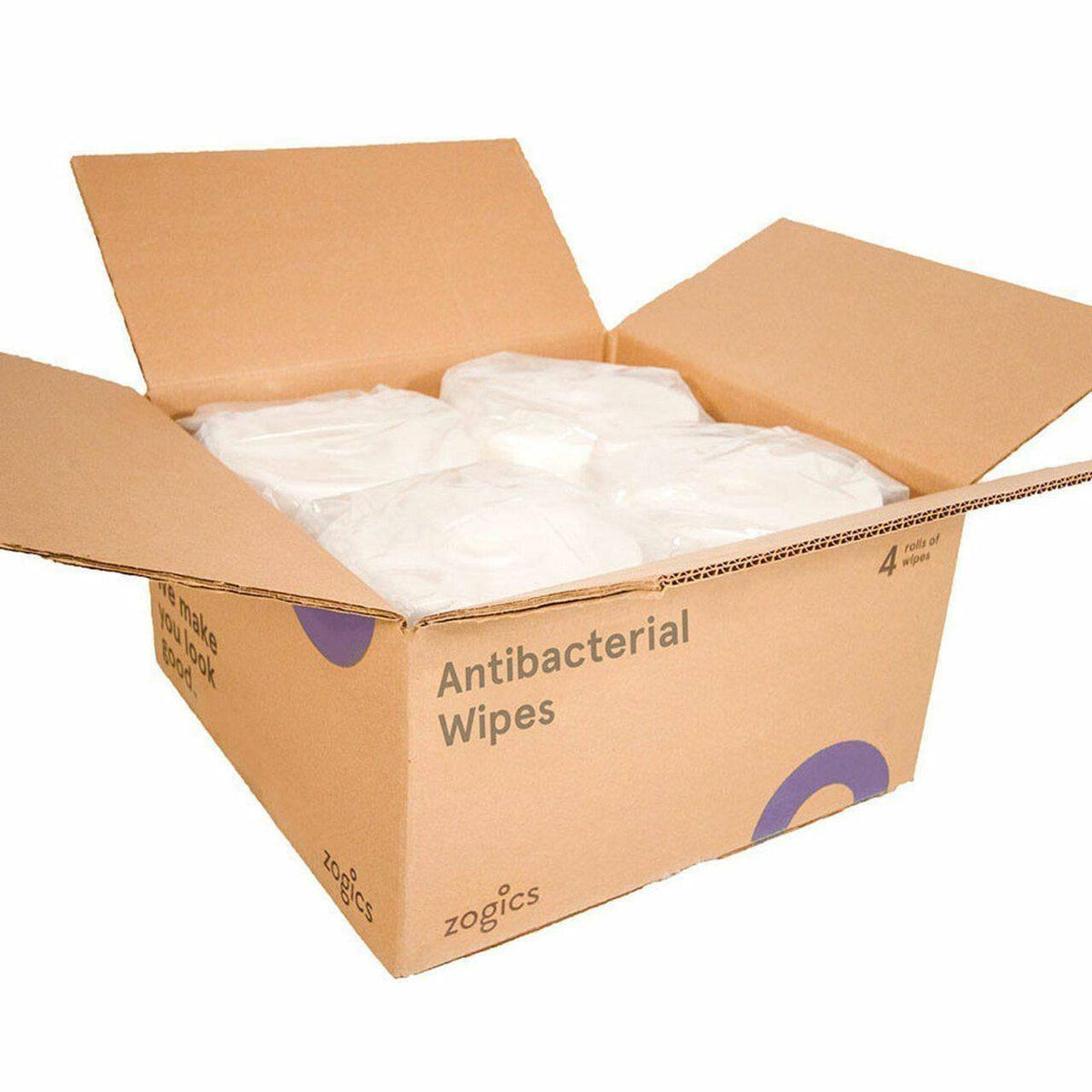 Zogics Antibacterial Wipes (Bulk Roll/Large Format) 800/roll — VizoCare