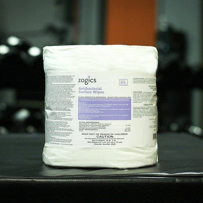 Zogics Antibacterial Wipes (Bulk Roll/Large Format) 800/roll Wipes Zogics 